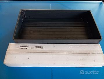 2x IKEA SALLADSKÅL - Vassoi Piante Acciaio Zincato