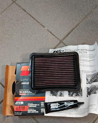 filtro sportivo K&N ducati multistrada panigale st