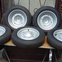 Ruote cerchio+gomma- Fiat 500N