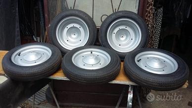 Ruote cerchio+gomma- Fiat 500N