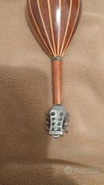 miniatura mandolino argento radica fatto a mano