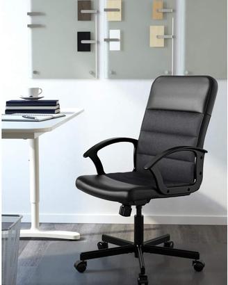 IKEA RENBERGET Sedia girevole nera per ufficio