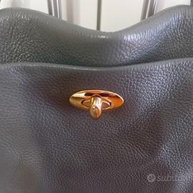 BORSA DONNA PELLE MOD. POSTINA GRIGIO 