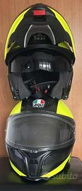 Coppia di caschi modulari AGV in carbonio