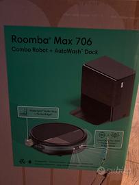 Roomba combo max 706 nuovo con base autowash.