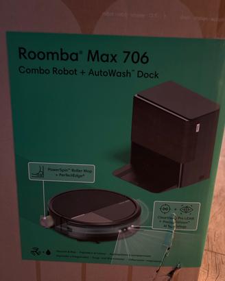 Roomba combo max 706 nuovo con base autowash.