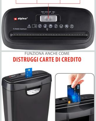 Distruggi documenti Alpina 1 mese di vita