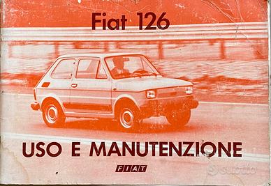 Manuale uso e manutenzione Fiat 126 anno 1976
