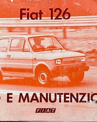 Manuale uso e manutenzione Fiat 126 anno 1976