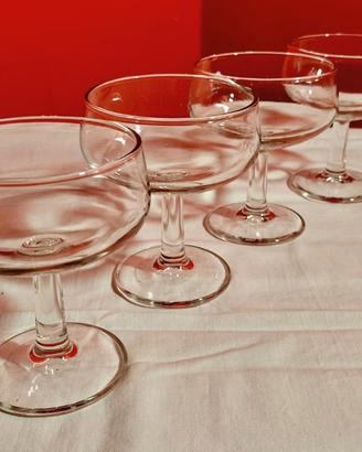 Set 4 Coppe Champagne Vontage anni '70