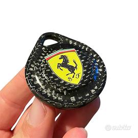 Portachiavi Ferrari in vera fibra di carbonio