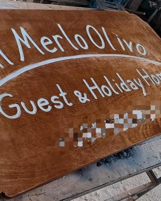 Cartelli in legno artigianali, pezzi unici