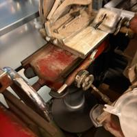 affettatrice a volano da restaurare