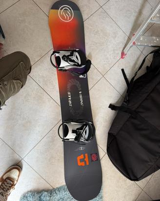 Snowboard Drake DF 158 + Attacchi Union Flite Pro