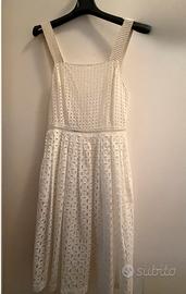 Abito bianco Pinko pizzo Sangallo - Taglia 40
