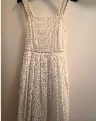Abito bianco Pinko pizzo Sangallo - Taglia 40