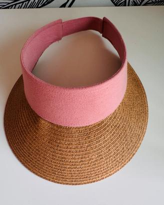 Visiera parasole rigida, Barts rosa pastello