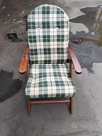Poltrona pieghevole e reclinabile