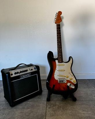 🎸 Chitarra Elettrica Squier + Amplificatore Crate