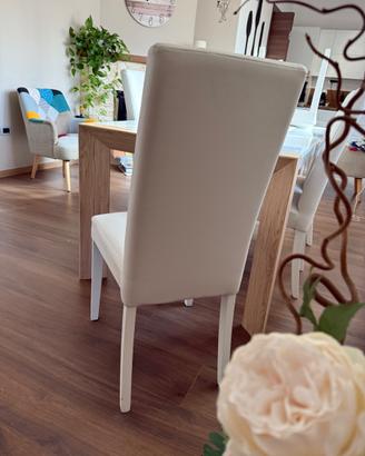 Sedie da pranzo bianche Mondo Convenienza – set da