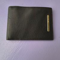 Samsonite portafogli pelle nera. Non usato.