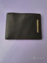 Samsonite portafogli pelle nera. Non usato.