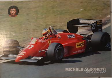 Poster - Michele Alboreto, 1985 - Ferrari 156/85