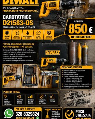 DeWALT D21583-QS Carotatrice Professionale