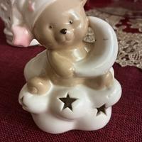 Statuetta orsacchiotto in porcellana