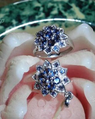 Parure argento 925 tanzanite