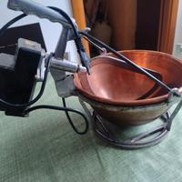 Paiolo polenta in rame elettrico funzionante