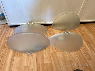 Splendida grande lampada da parete Murano Fabbian