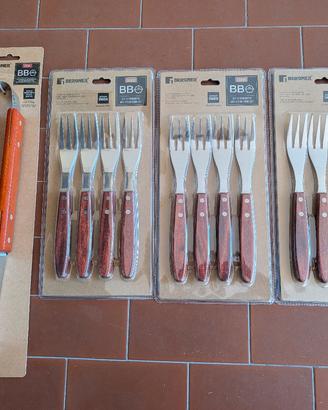 Forchette e pinza barbecue 