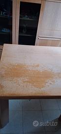 Tavolo quadrato allungabile in legno