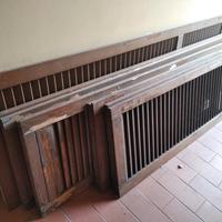 Infissi di legno noce e finestre 