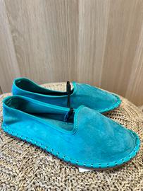 Scarpe Calliope azzurre nuove con cartellino n.36