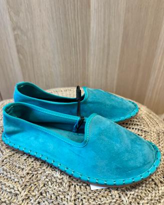 Scarpe Calliope azzurre nuove con cartellino n.36