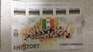 Foglietti di francobolli Juventus campione