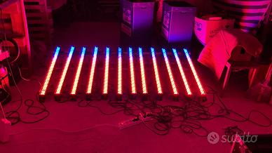 Barre led 12 pezzi con fly case