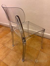 Sedie nuove trasparenti impilabili straordinarie