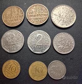 Monete Francesi 9pz.