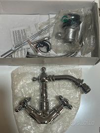 Coppia Rubinetteria M&Z Epoca Lavabo e Bidet Nuovi
