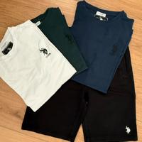 3 t-shirt + pantalone corto Ralph Lauren 12 anni