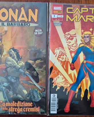 Numeri 1 conan il barbaro e capitan marvel 