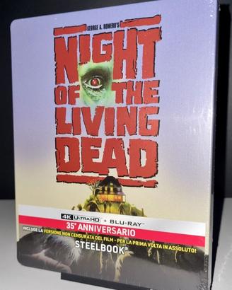 LA NOTTE DEI MORTI VIVENTI 4k Blu Ray Steelbook