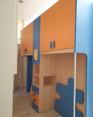 CAMERETTA DOPPIO PONTE ARANCIO – BLU PUZZLE
