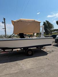 Barca saver 5.50 con motore e carrello omologato
