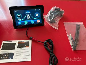 Monitor Schermo Carplay AndroidAuto Moto 7 Pollici