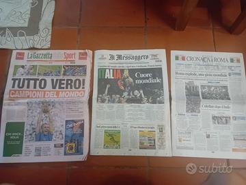 Giornali quotidiani 01 luglio 2006 Italia Campione