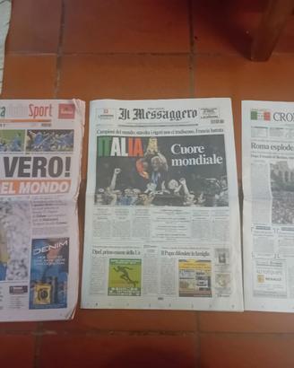 Giornali quotidiani 01 luglio 2006 Italia Campione